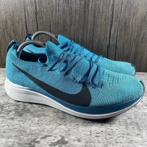 Nike Zoom Fly Flyknit Shoes Mens Sz 11.5 Blue White Athletic Trainers Sneakers
