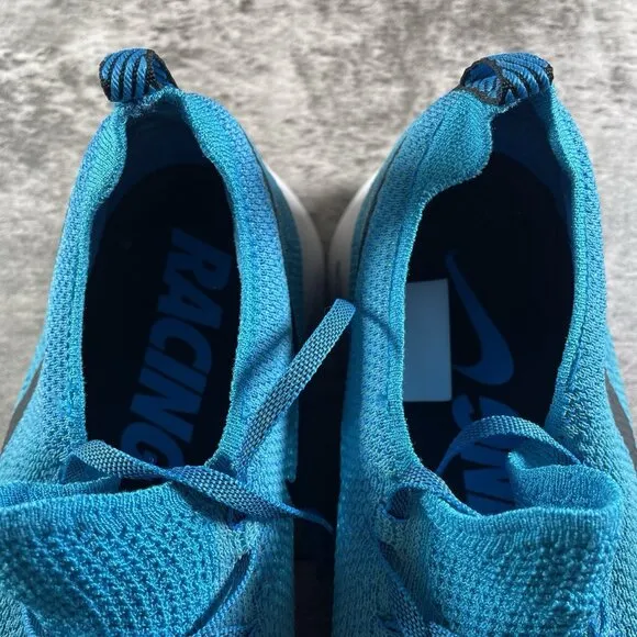 Nike Zoom Fly Flyknit Shoes Mens Sz 11.5 Blue White Athletic Trainers Sneakers