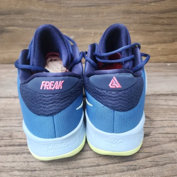Nike Zoom Freak 4 NRG Unknown Pink Blue Basketball Shoes Size 11