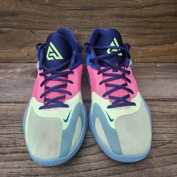Nike Zoom Freak 4 NRG Unknown Pink Blue Basketball Shoes Size 11
