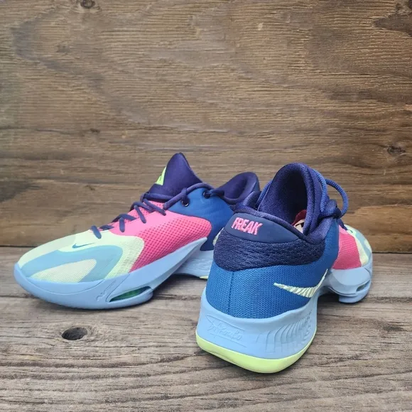Nike Zoom Freak 4 NRG Unknown Pink Blue Basketball Shoes Size 11