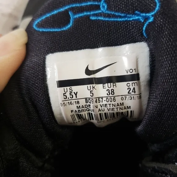 Nike Zoom Paul George 2.5 Basketball Shoes Sneakers Black Gray Blue Space Jam