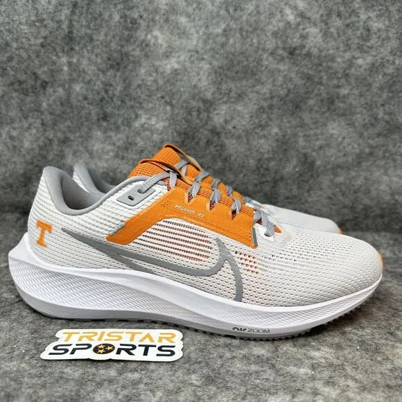 Nike Zoom Pegasus 40 Tennessee Volunteers Running Shoes Mens 9 Vols DZ5980-100