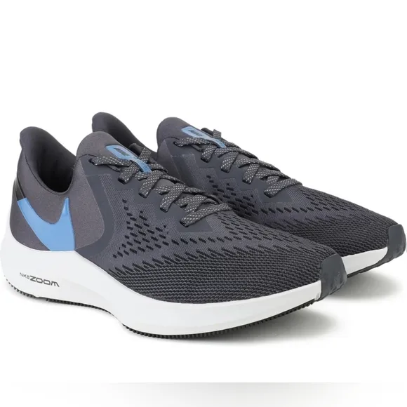 Nike Zoom Winflo 6 AQ7497-009 Running Shoes Navy Men's Size 9