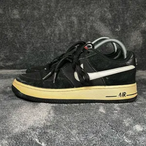 NIKE Air Force 1 Sneaker Black Suede/white Vintage Look  Youth 5.5