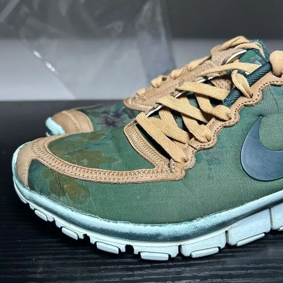 Nike Free 5.0 Liberty Of London Women's Size 10 Running Shoes Sneakers Green