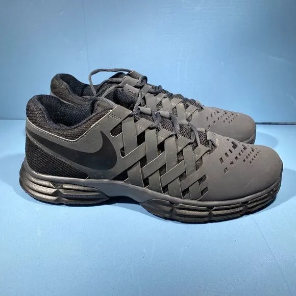 Nike Mens Lunar Fingertrap TR 898066-010 Gray Black Running Shoes Sneakers 11,5