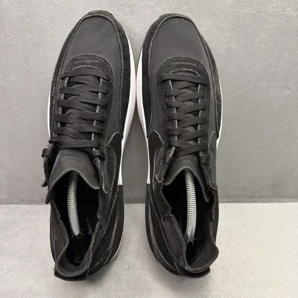 Nike Waffle One Mens Size 13 Shoes Black/White Athletic Running Sneakers