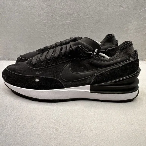 Nike Waffle One Mens Size 13 Shoes Black/White Athletic Running Sneakers