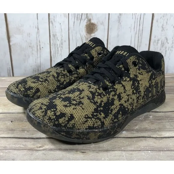 No Bull SuperFabric Gold Camouflage Trainer Shoes Womens Size 10 Athletic T