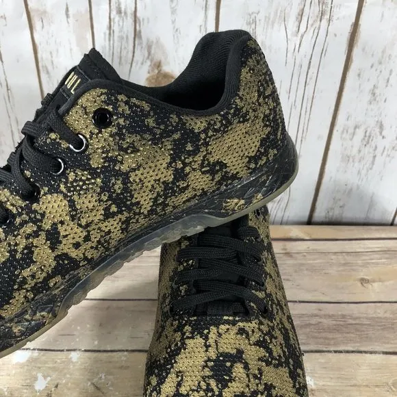 No Bull SuperFabric Gold Camouflage Trainer Shoes Womens Size 10 Athletic T