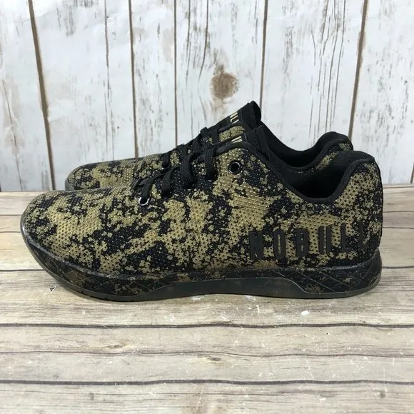 No Bull SuperFabric Gold Camouflage Trainer Shoes Womens Size 10 Athletic T