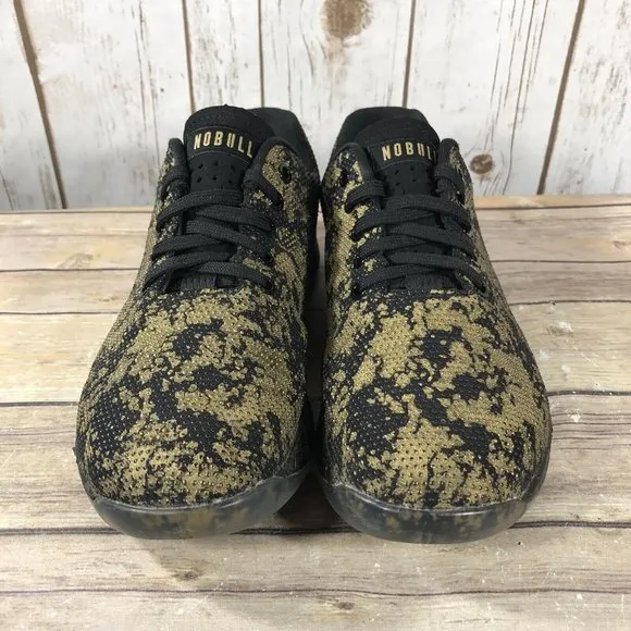 No Bull SuperFabric Gold Camouflage Trainer Shoes Womens Size 10 Athletic T