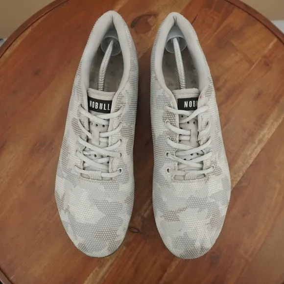 NOBULL Mens Trainer Athletic Shoes Sneakers Arctic Gray Camouflage Size 14
