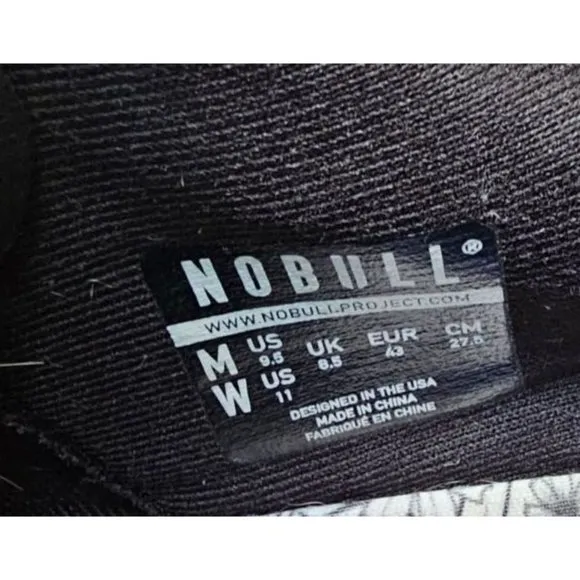 Nobull Midnight Floral Trainer Athletic Shoes Mens Sz 9.5 Women Sz 11 Blue Blac