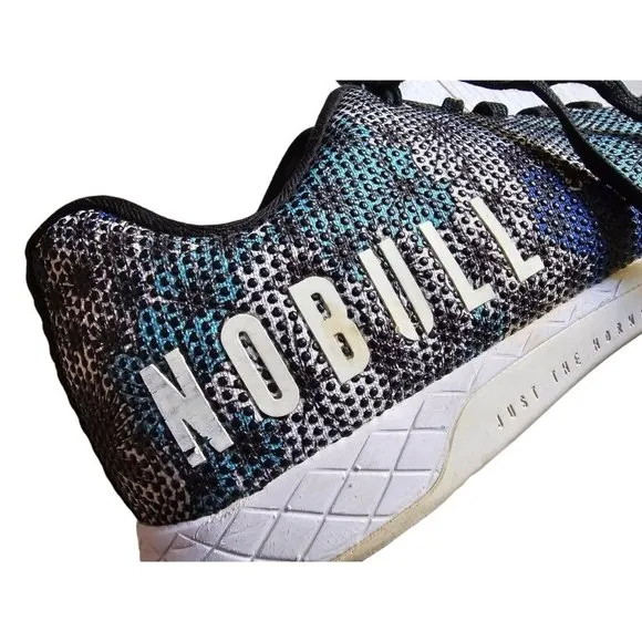 Nobull Midnight Floral Trainer Athletic Shoes Mens Sz 9.5 Women Sz 11 Blue Blac