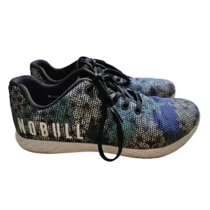 Nobull Midnight Floral Trainer Athletic Shoes Mens Sz 9.5 Women Sz 11 Blue Blac