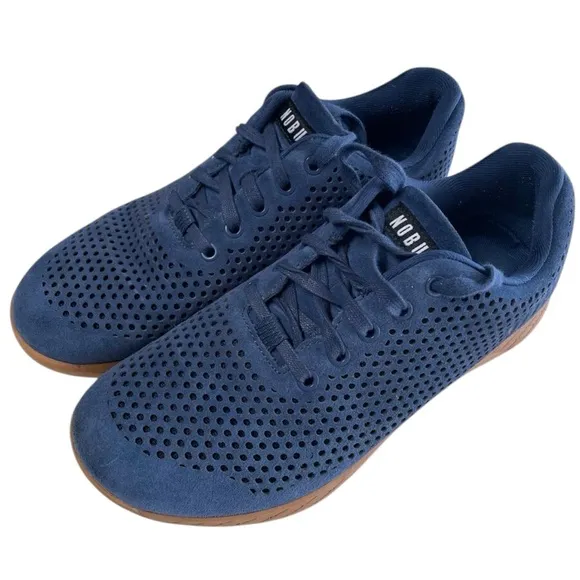 NoBull Navy Suede (Blue) Trainers Size 8.5 Women (or 7 Men) — Run Small — EUC