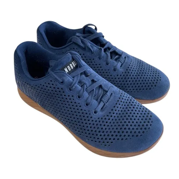 NoBull Navy Suede (Blue) Trainers Size 8.5 Women (or 7 Men) — Run Small — EUC