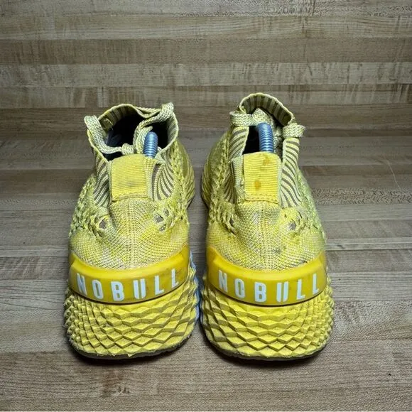 Nobull Aspire Mens 11.5 Diamond Knit Lemon Drop Runners Athletic Shoes Sneakers