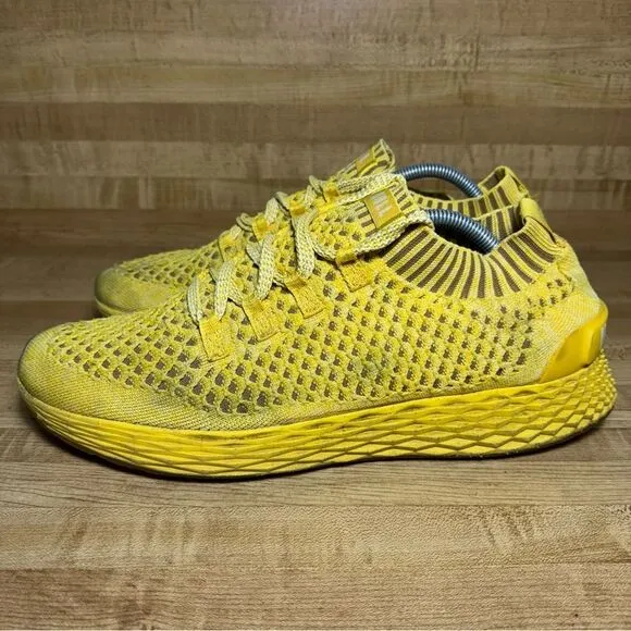 Nobull Aspire Mens 11.5 Diamond Knit Lemon Drop Runners Athletic Shoes Sneakers
