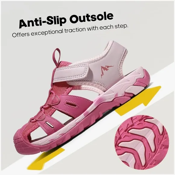 NORTIV  Sandals Summer Boys Girls Kids Sandals Closed-toe Water Hiking Lightweig