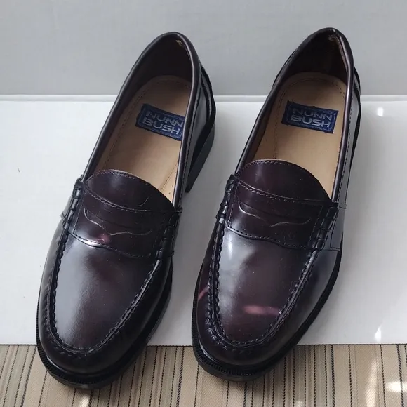 Nunn Bush Men's Brown leather Loafers 7.5