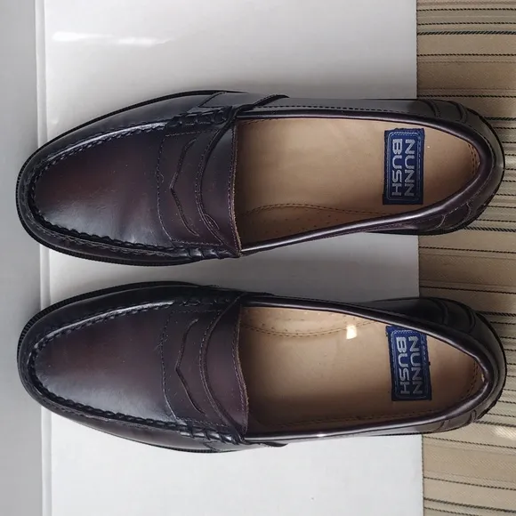Nunn Bush Men's Brown leather Loafers 7.5