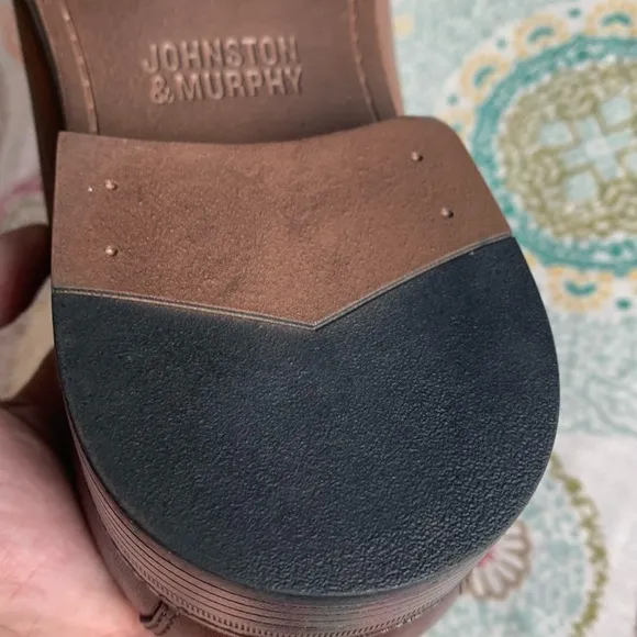 NWOB Johnston &amp; Murphy Reeves Run-Off Venetian Loafers Dress Shoes 11