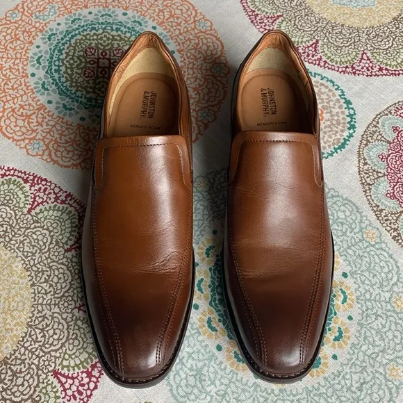 NWOB Johnston &amp; Murphy Reeves Run-Off Venetian Loafers Dress Shoes 11