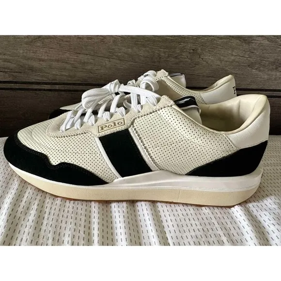 NWOB Polo Ralph Lauren MEN'S SHOES 15  Train 89 Suede 100% LEATHER UPPERS