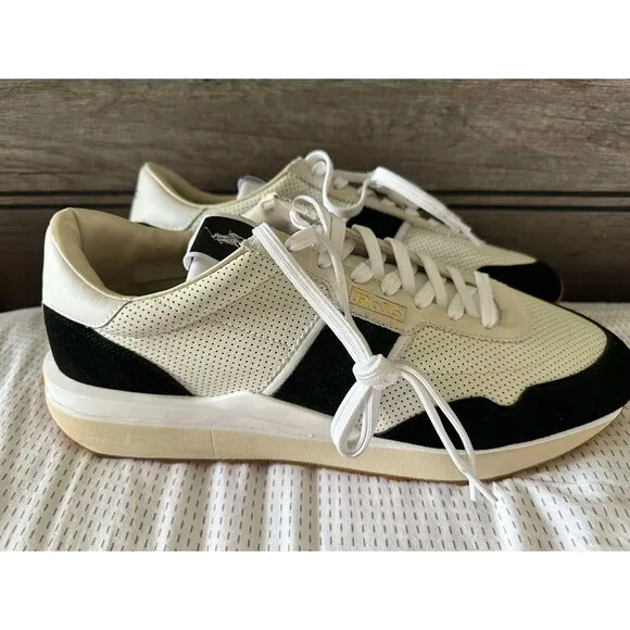 NWOB Polo Ralph Lauren MEN'S SHOES 15  Train 89 Suede 100% LEATHER UPPERS