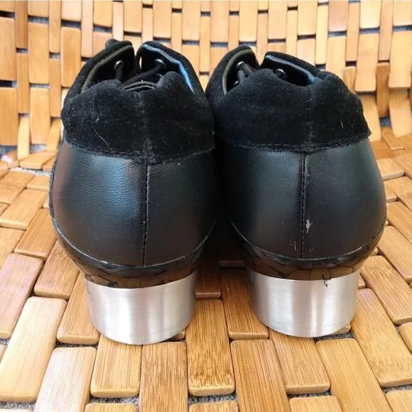 NWOT CAPEZIO Black Lace Up Tapsonic K542 Tele Tone Tap Shoes Size 11.5