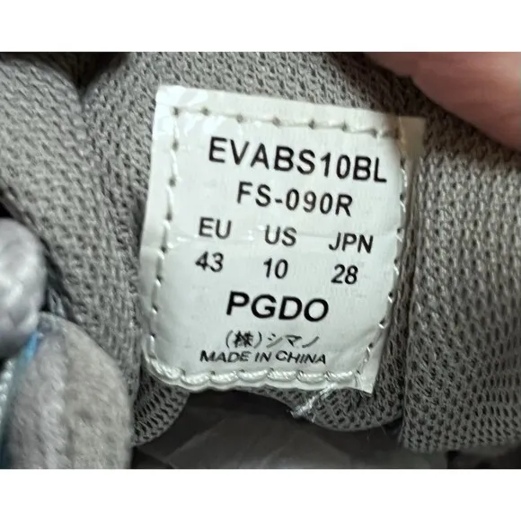 NWOT Shimano Evair Non Marking Quick Dry Boat Shoes Mens 10 Blue Grey Preppy