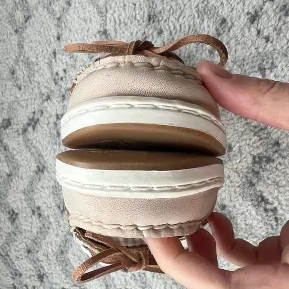 NWOT Sperry Angelfish Boat Shoe Seersucker Topsider Rose Pink Slip-On Shoes
