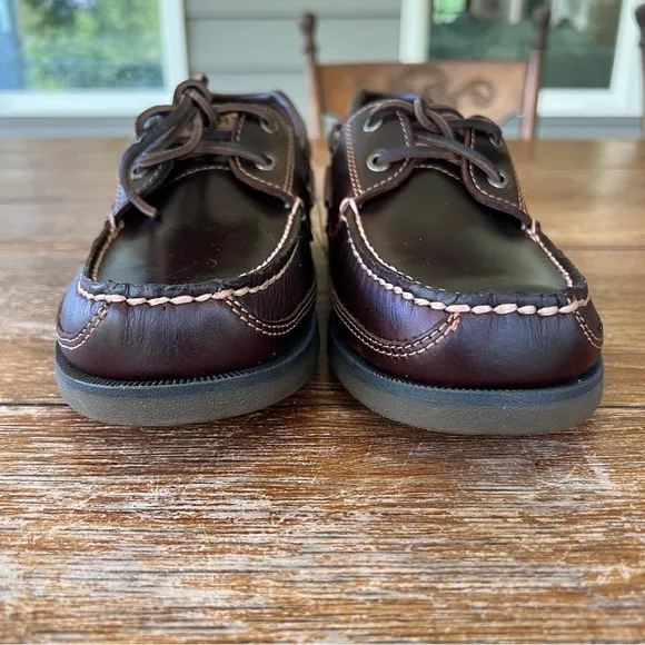 NWOT Sperry Top Sider Mens Mako 2-Eye Amaretto Boat Shoes Size 11 S