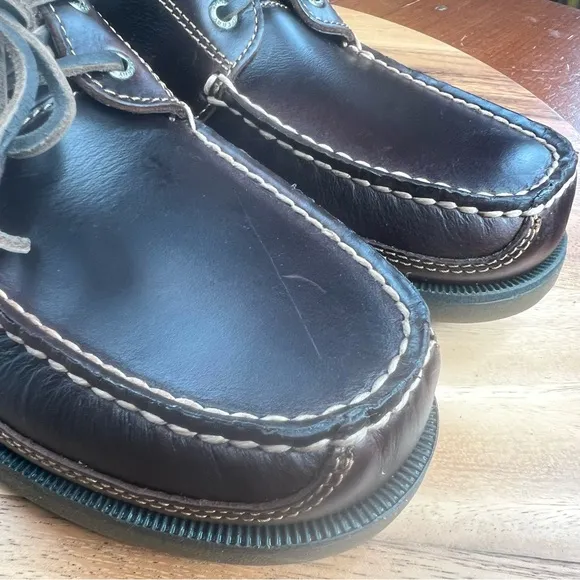 NWOT Sperry Top Sider Mens Mako 2-Eye Amaretto Boat Shoes Size 11 S