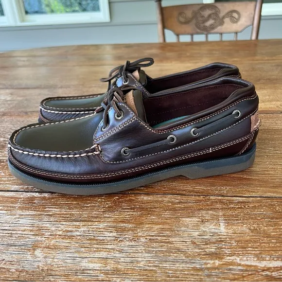 NWOT Sperry Top Sider Mens Mako 2-Eye Amaretto Boat Shoes Size 11 S