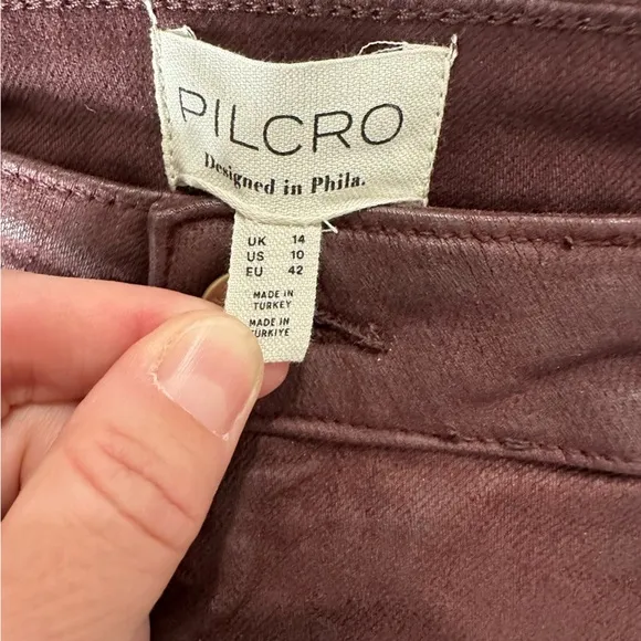 NWT Anthropologie Brown Brick Madi Denim Maxi Skirt