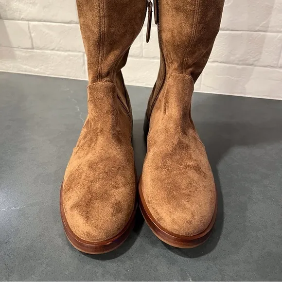 NWT Antonio Melani sz 6 Aleenna brown microsuede OTK boots