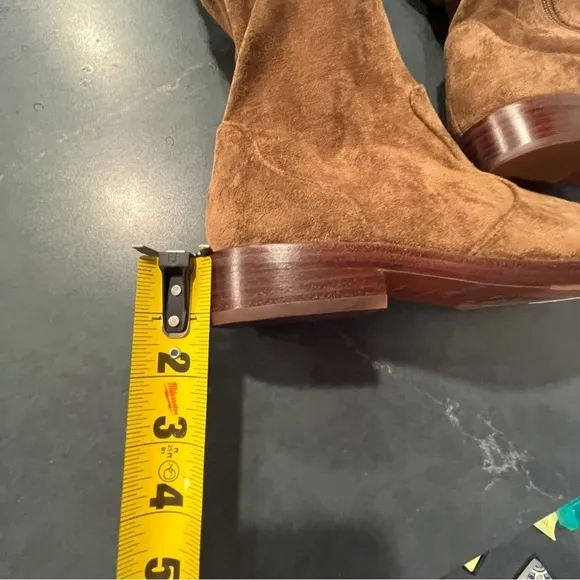 NWT Antonio Melani sz 6 Aleenna brown microsuede OTK boots