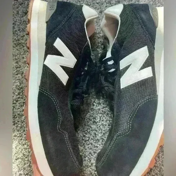 NWT Balance 515 Black/White Men's Suede Athletic Running Shoes  size 11.5