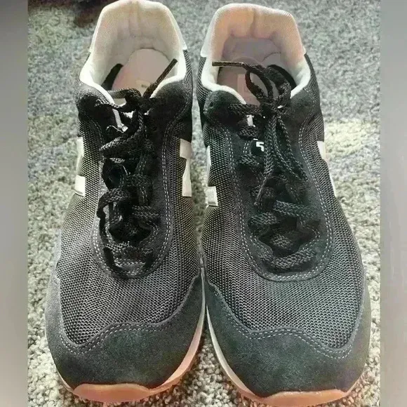 NWT Balance 515 Black/White Men's Suede Athletic Running Shoes  size 11.5