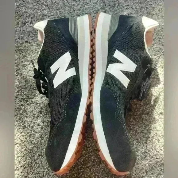 NWT Balance 515 Black/White Men's Suede Athletic Running Shoes  size 11.5