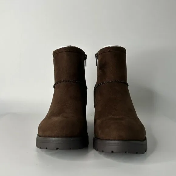 NWT BC Born in California Ankle Boots Women's Size 8 Brown Suede