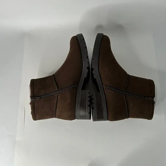 NWT BC Born in California Ankle Boots Women's Size 8 Brown Suede