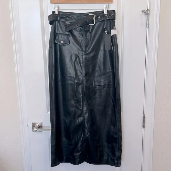 nwt BLANK NYC Faux Leather Maxi Skirt