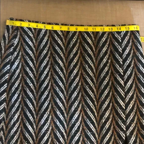 NWT Chevron tweed mini skirt