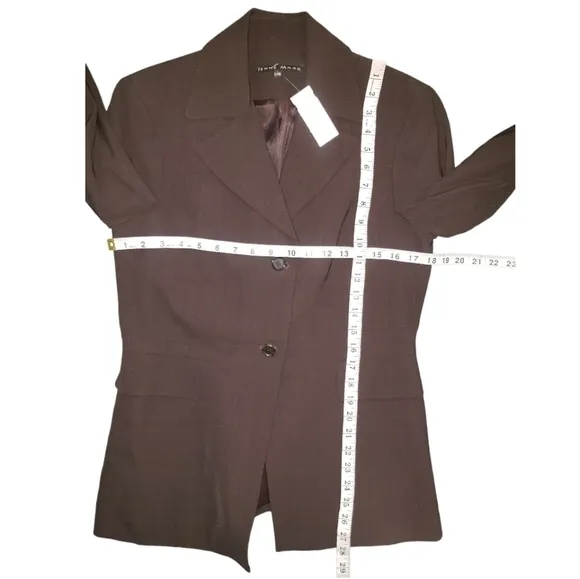 NWT Jenne Maac Brown Blazer Size L
