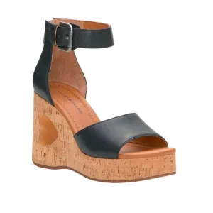 NWT LUCKY BRAND HIMMY HEART BLACK WEDGE SANDAL WEDGES WOMENS NEW IN BOX